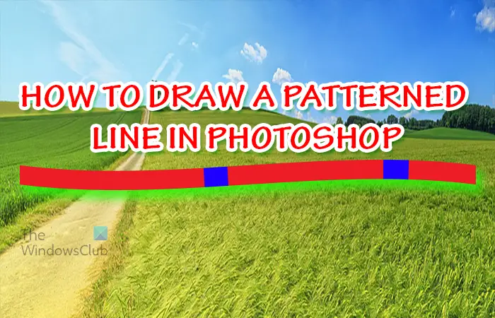 Photoshop'ta desenli veya dokulu bir çizgi nasıl yapılır