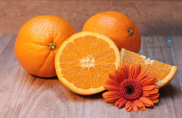 Hur man använder Flatten-effekten i Photoshop - Orange - Bild före