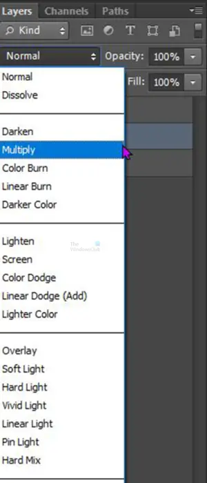   Cum să faci umbre realiste în Photoshop - schimbare - culoare - mod de culoare și opacitate