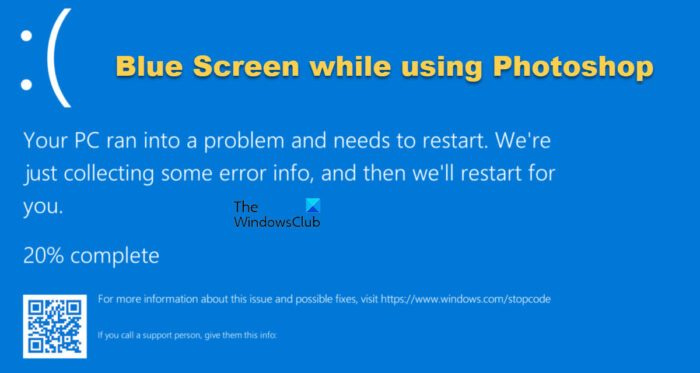 Correction de l'écran bleu lors de l'utilisation de Photoshop sous Windows 11/10