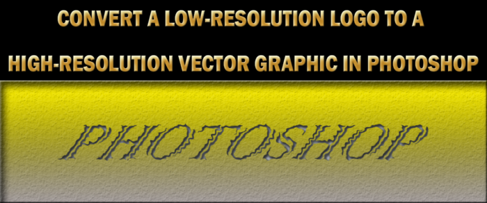 Conversion d'un logo basse résolution en un graphique vectoriel haute résolution dans Photoshop