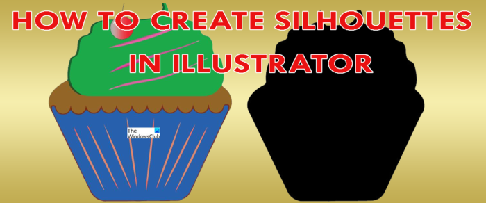 Kako ustvariti silhueto v Illustratorju