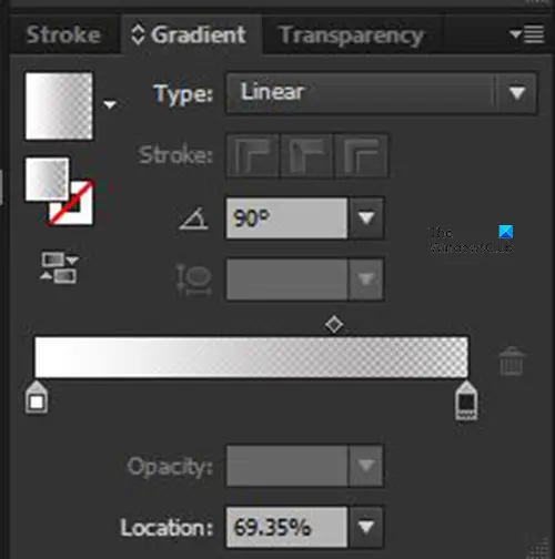   Sådan tilføjer du en skygge til tekst i Adobe Illustrator - fuldført skygge