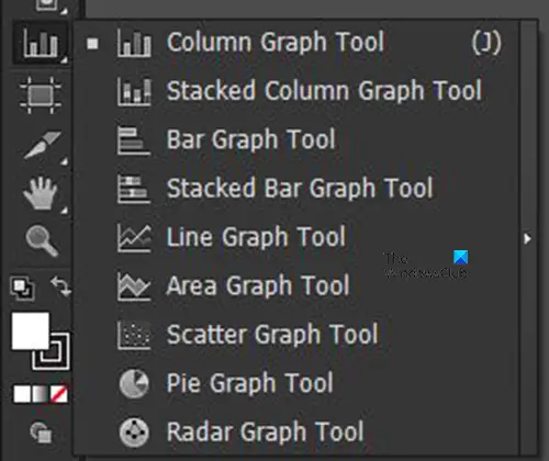   Hur man skapar grafer i Illustrator - Lista över grafer