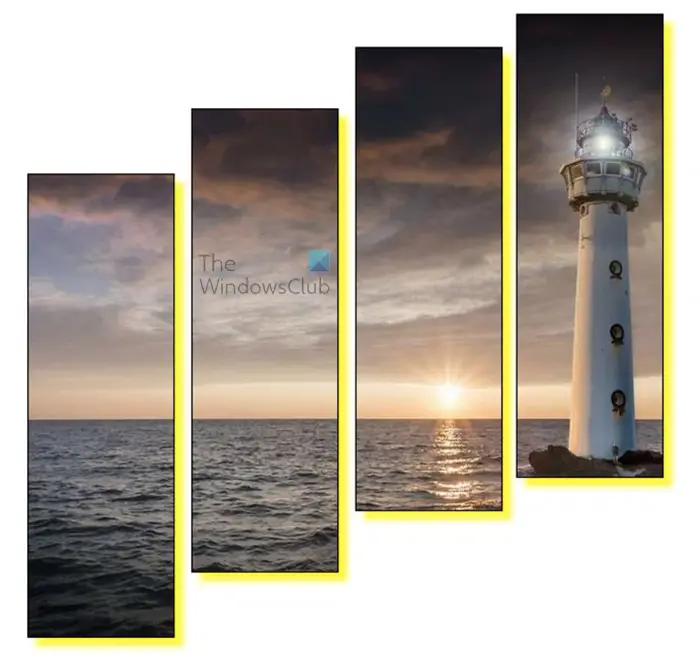   Vieno vaizdo įdėjimas į kelias formas InDesign.jpg ‎ – pridėtas geltonas šešėlis