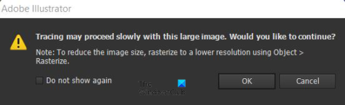 Предупреждение как да премахнете фона на изображение в Illustrator