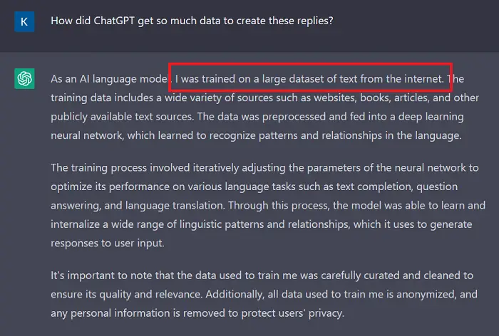   Formulario de exclusión de ChatGPT
