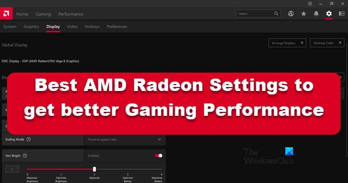 Nejlepší nastavení AMD Radeon pro hraní her na PC