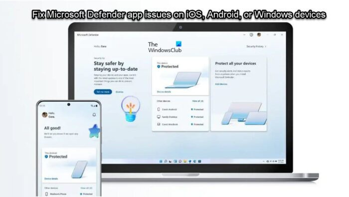 Opravte problémy s aplikací Microsoft Defender na zařízeních iOS, Android nebo Windows