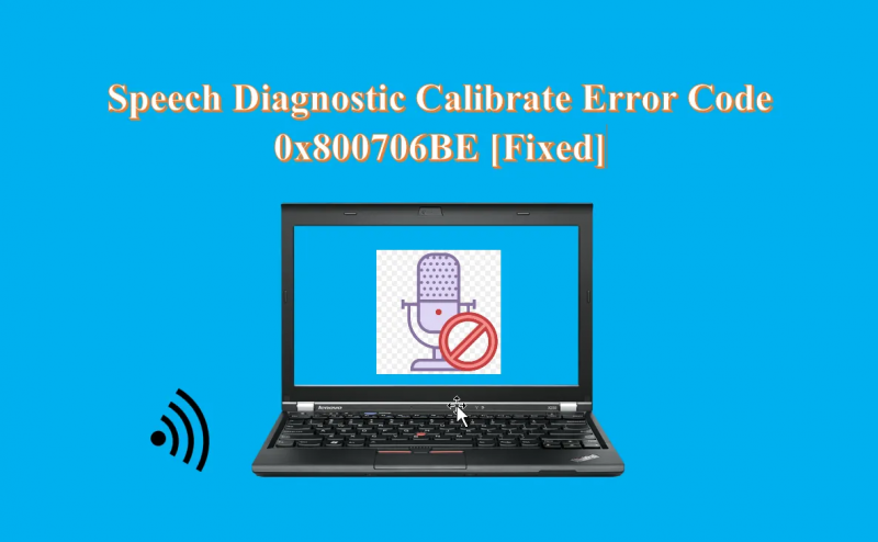 Codice errore di calibrazione diagnostica vocale 0x800706BE