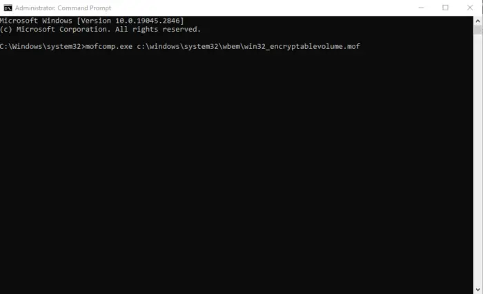   תקן שגיאת 0x8004100e BitLocker MBAM ב-Windows