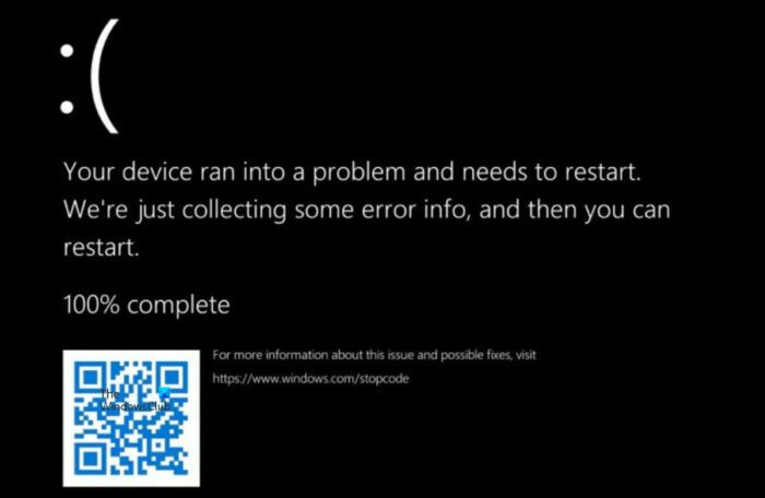 Windows 11의 EXCEPTION_ON_INVALID_STACK 화면
