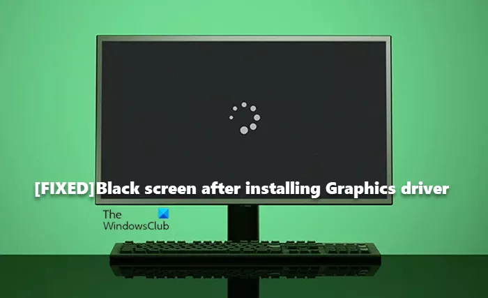 Svart skjerm etter installasjon av grafikkdriver [Fixed]