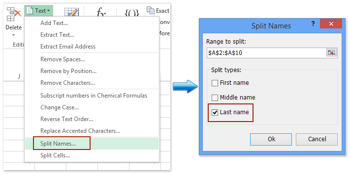 Kako sortirati po prezimenu u Excelu?
