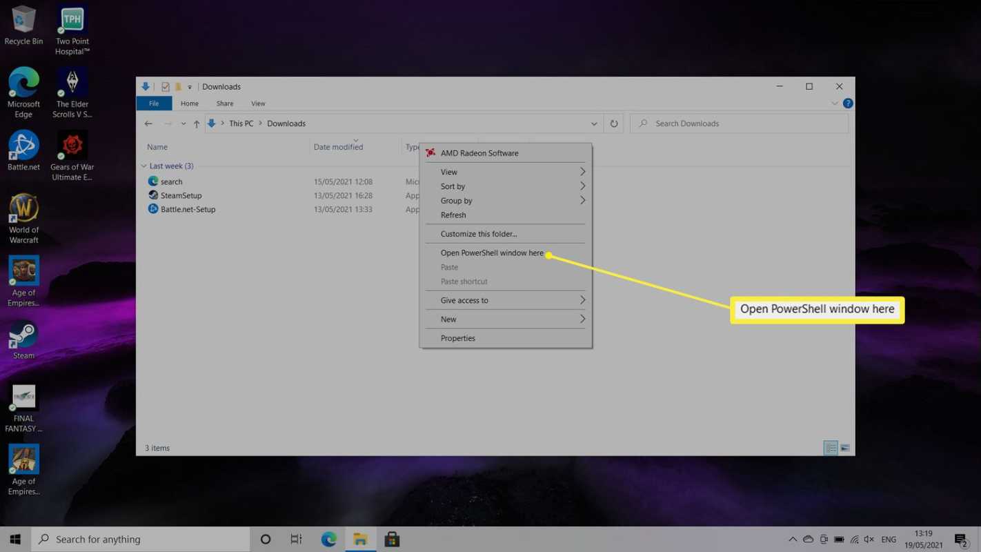 Bagaimana untuk membuka Cmd dalam Folder Windows 10?