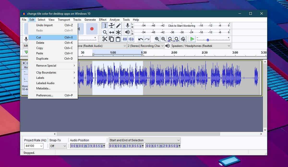 Как обрезать аудиофайлы в Windows 10?