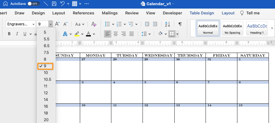 Hoe een kalender in Microsoft Word invoegen?