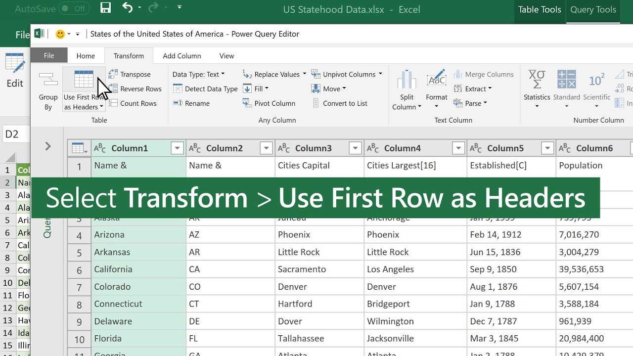 Как да направите заглавен ред в Excel?