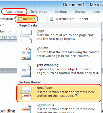 Ako vytvoriť jednu stranu na šírku v programe Microsoft Word?