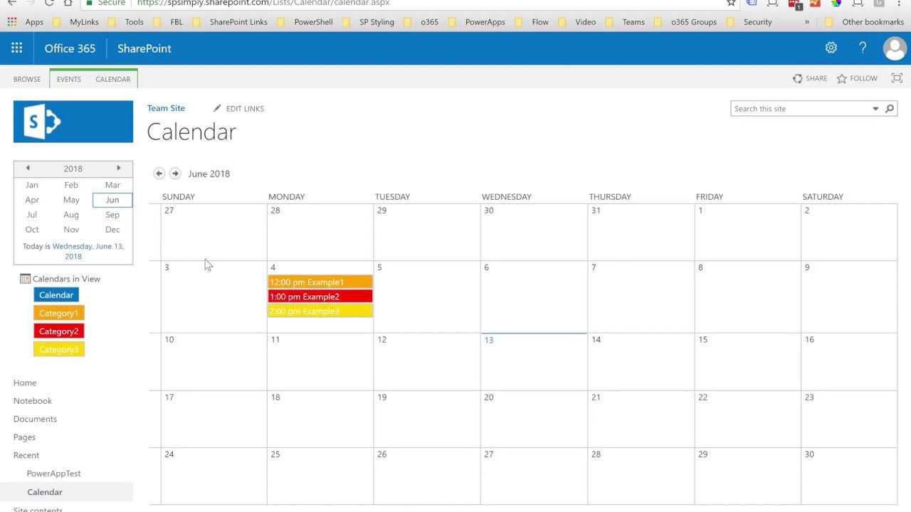 Com canviar els colors del calendari Sharepoint?