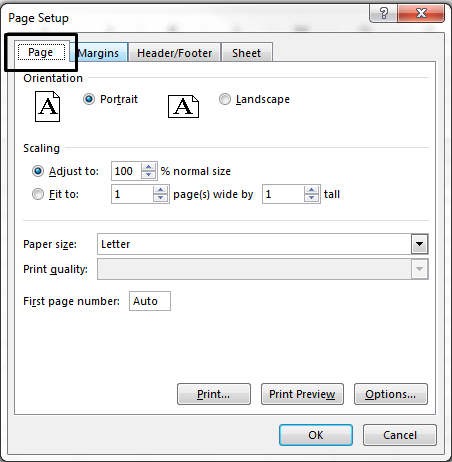 Come adattare il foglio Excel su una pagina?