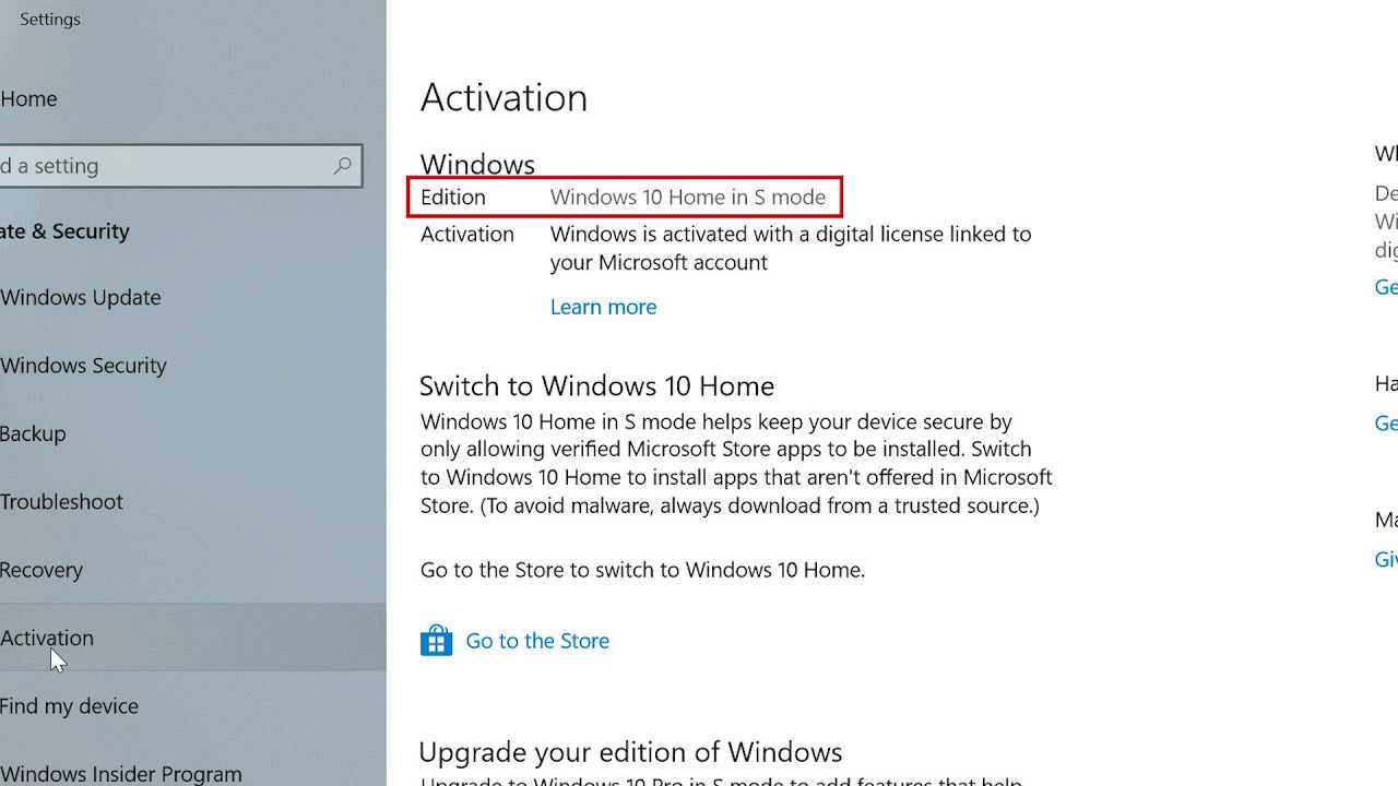 Com desactivar el mode S a Windows 10