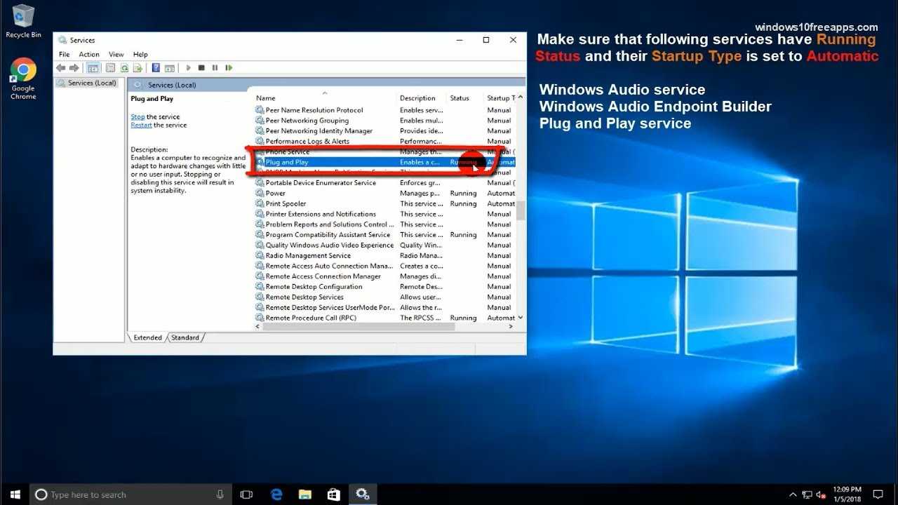 Hvordan aktiverer jeg Windows Audio Service i Windows 10?