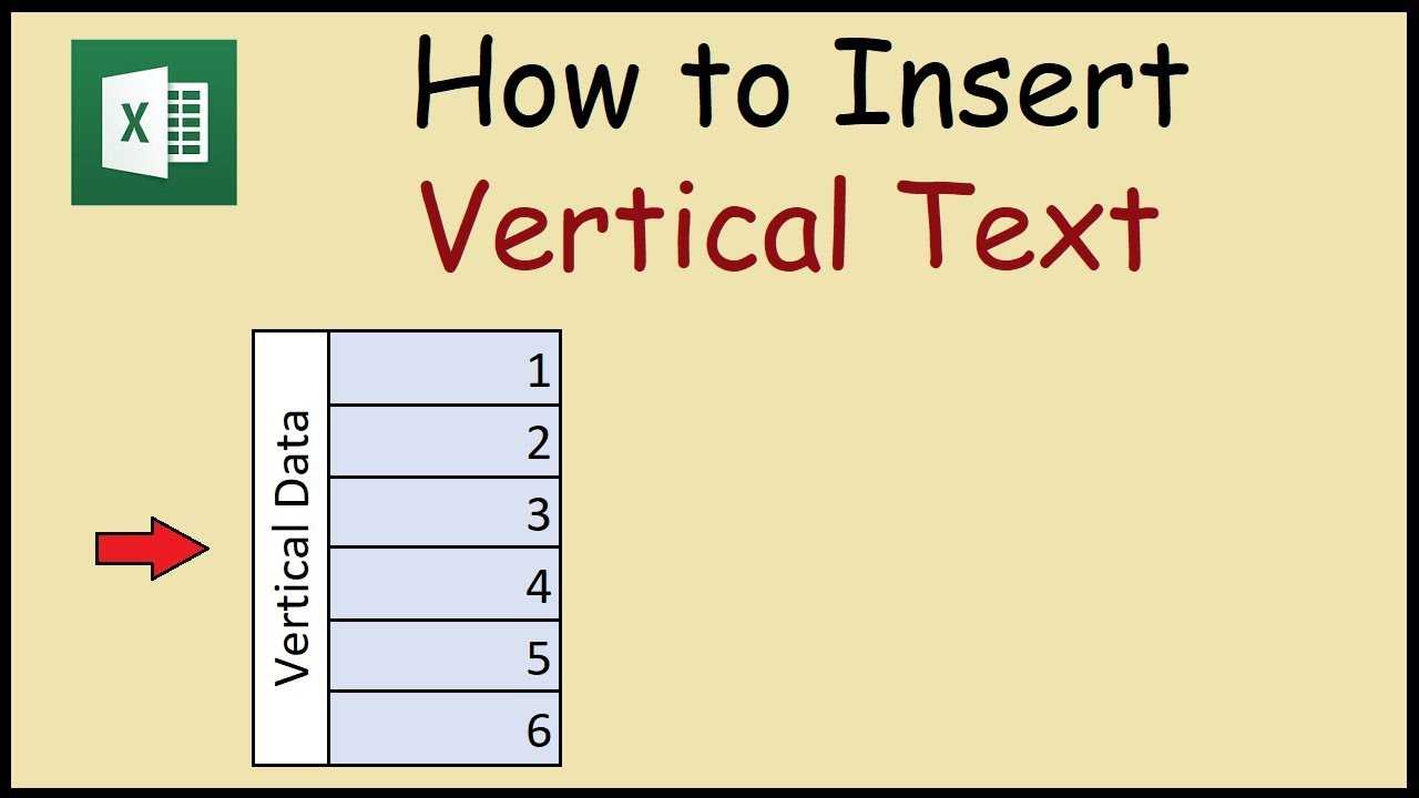 Come digitare verticalmente in Excel?