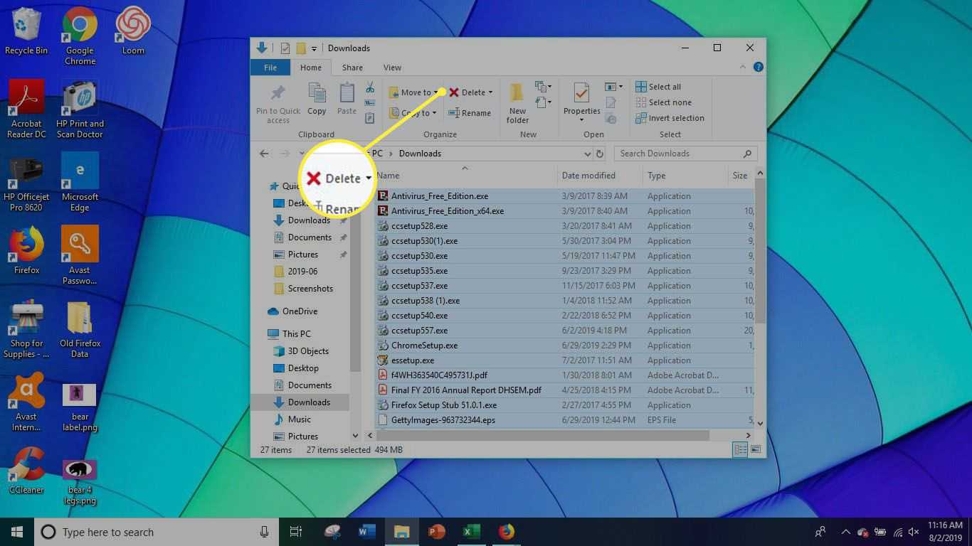 Ako odstrániť stiahnuté súbory v systéme Windows 10?