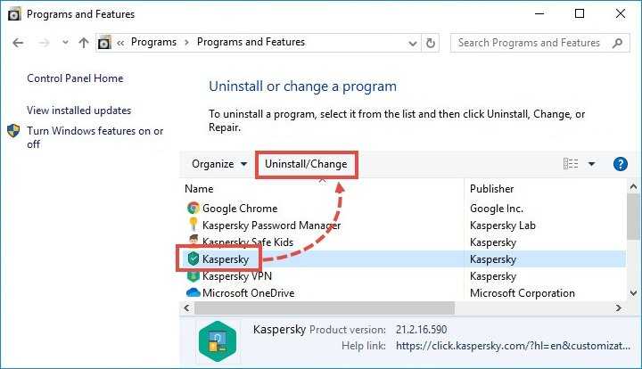 Hoe Kaspersky volledig verwijderen uit Windows 10?