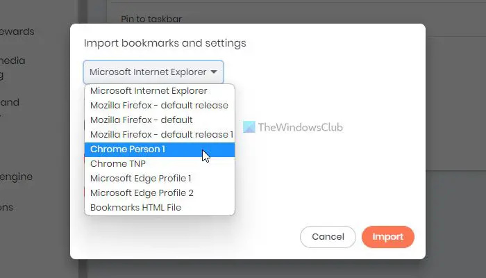   Yer imleri Chrome ve Firefox'tan Brave tarayıcısına nasıl aktarılır?