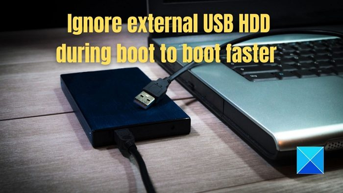 Umožněte systému Windows ignorovat externí USB HDD během spouštění pro rychlejší spouštění