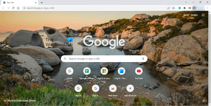 Потребителски интерфейс на Google Chrome