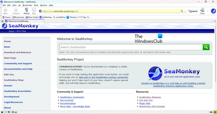 SeaMonkey-browser