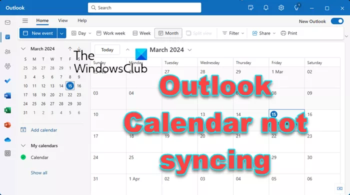 Kalendar Outlook tidak menyegerak [Betulkan]
