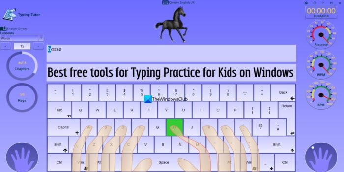 Nejlepší bezplatné nástroje pro nácvik psaní pro děti ve Windows 11/10