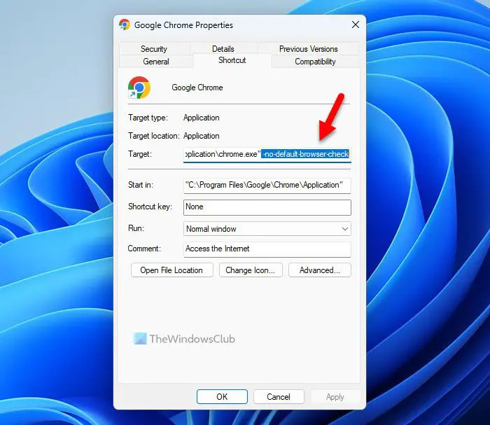   Desactivar el aviso predeterminado del navegador en Chrome o Firefox