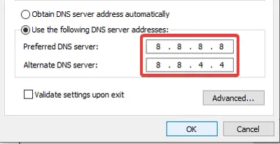   구글 DNS 서버