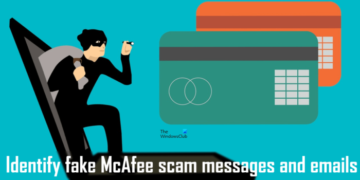 حدد رسائل البريد الإلكتروني ورسائل الاحتيال المزيفة من McAfee