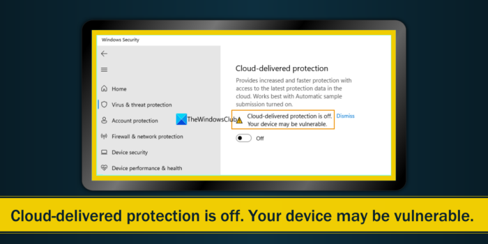 Защитата, доставяна в облак, е изключена, вашето устройство може да е уязвимо