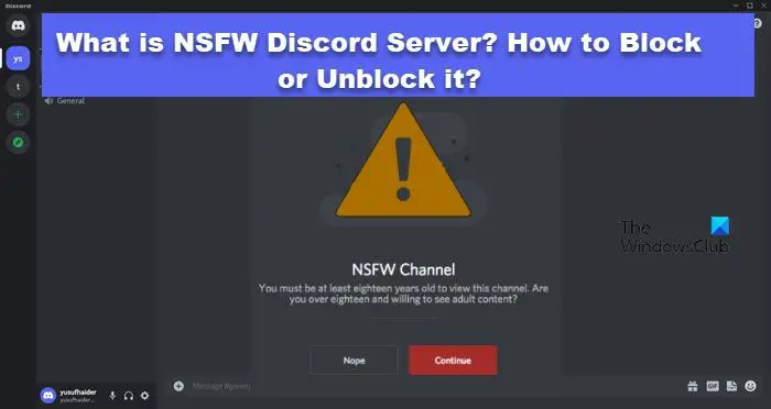 Шта је НСФВ Дисцорд Сервер? Како га блокирати или деблокирати?