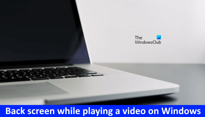Correction de l'écran noir lors de la lecture d'une vidéo sous Windows 11/10
