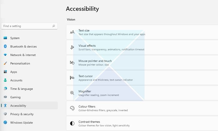 Accessibility ng Windows