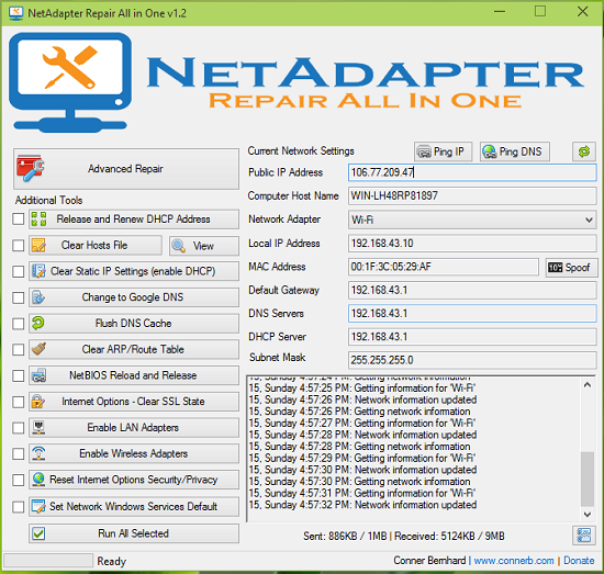 NetAdapter Repair: outil tout-en-un pour dépanner et résoudre les problèmes de réseau