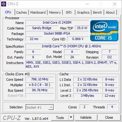 CPU-Z Hardvérové ​​informačné nástroje pre Windows