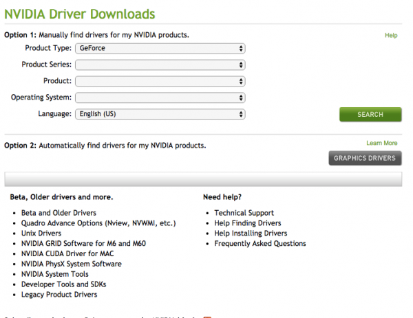 ونڈوز 10 کے لئے NVIDIA ڈرائیور کہاں سے ڈاؤن لوڈ کریں