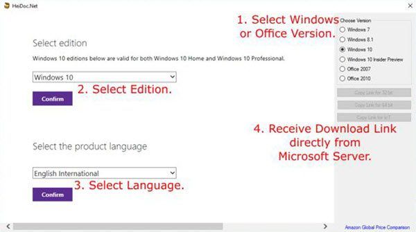 Microsoft से वास्तविक Windows और Office ISO डिस्क चित्र डाउनलोड करें
