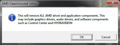 AMD Clean atinstalēšanas utilīta palīdz pilnībā noņemt AMD draivera failus
