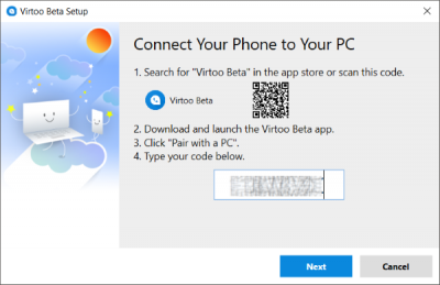 Virtoo võimaldab teil oma Android-telefoni Windowsi arvutist juhtida