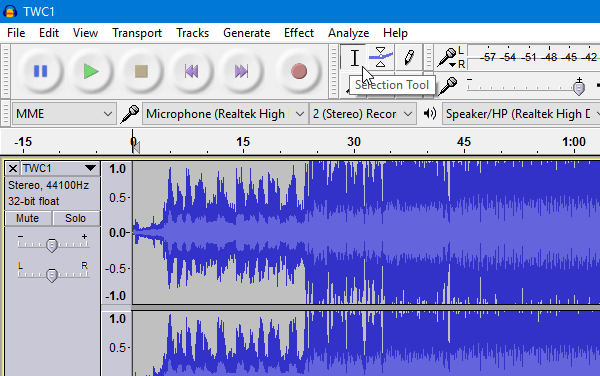 Kā sadalīt un apvienot audio failus, izmantojot Audacity